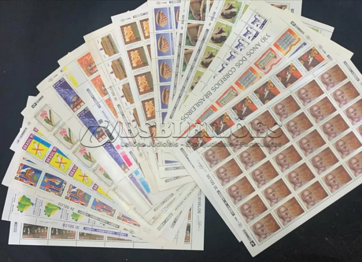 LOTE 497 - 01 LOTE COM COLEÇÕES DE SELOS SÃO 62 CARTELAS COMPLETAS COM SELOS EM ÓTIMO ESTADO. (NO ESTADO) ATENÇÃO! FAZER A VISITAÇÃO ANTES DE ARREMATAR, NÃO SABEMOS SE FUNCIONA, LEILÃO NÃO TEM GARANTIA E NEM DEVOLUÇÃO, SUJEITO A POSSÍVEIS AVARIAS VISÍVEIS/OCULTAS E/OU AUSÊNCIA DE COMPONENTES.