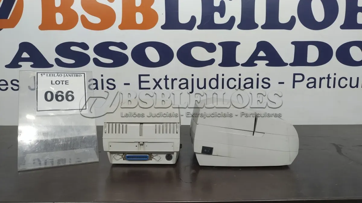 LOTE 066 - 02 IMPRESSORAS DE CUPOM SEM FONTE MARCA DIEBOLD.  (NO ESTADO) ATENÇÃO! FAZER A VISITAÇÃO ANTES DE ARREMATAR, NÃO SABEMOS SE FUNCIONA. LEILÃO NÃO TEM GARANTIA E NEM DEVOLUÇÃO, SUJEITO A POSSÍVEIS AVARIAS VISÍVEIS/OCULTAS E/OU AUSÊNCIA DE COMPONENTES.