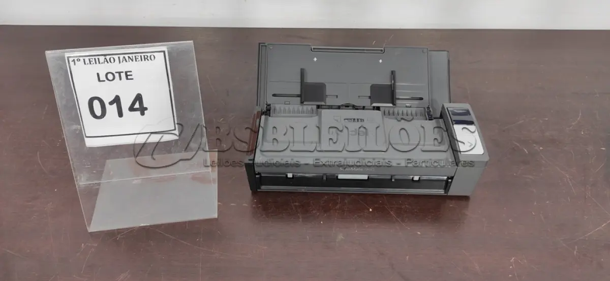 LOTE 014 - 01 SCANNER MODELO SCANMATE I940 SEM FONTE MARCA KODAK.  (NO ESTADO) ATENÇÃO! FAZER A VISITAÇÃO ANTES DE ARREMATAR, NÃO SABEMOS SE FUNCIONA. LEILÃO NÃO TEM GARANTIA E NEM DEVOLUÇÃO, SUJEITO A POSSÍVEIS AVARIAS VISÍVEIS/OCULTAS E/OU AUSÊNCIA DE COMPONENTES.