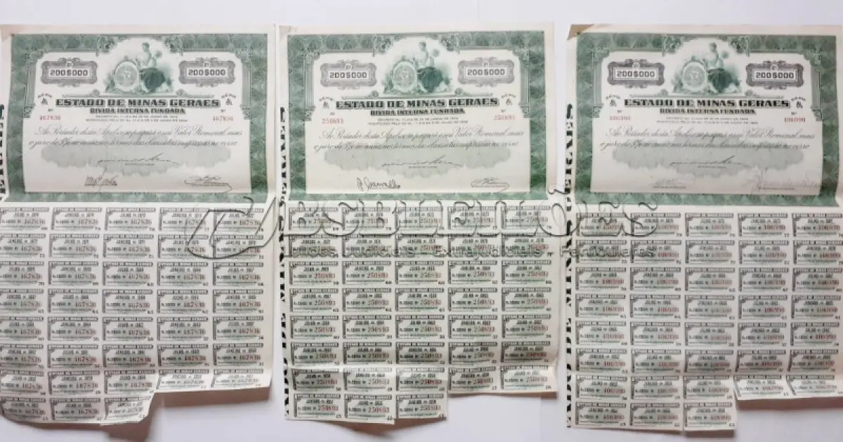 LOTE 476 - 01 LOTE APÓLICES E DOCUMENTOS AO PORTADOR - 6 ITENS. (NO ESTADO) ATENÇÃO! FAZER A VISITAÇÃO ANTES DE ARREMATAR, NÃO SABEMOS SE FUNCIONA, LEILÃO NÃO TEM GARANTIA E NEM DEVOLUÇÃO, SUJEITO A POSSÍVEIS AVARIAS VISÍVEIS/OCULTAS E/OU AUSÊNCIA DE COMPONENTES.