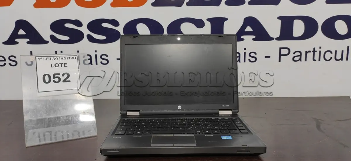 LOTE 052 - 01 NOTEBOOK SEM CARREGADOR MARCA HP.  (NO ESTADO) ATENÇÃO! FAZER A VISITAÇÃO ANTES DE ARREMATAR, NÃO SABEMOS SE FUNCIONA. LEILÃO NÃO TEM GARANTIA E NEM DEVOLUÇÃO, SUJEITO A POSSÍVEIS AVARIAS VISÍVEIS/OCULTAS E/OU AUSÊNCIA DE COMPONENTES.