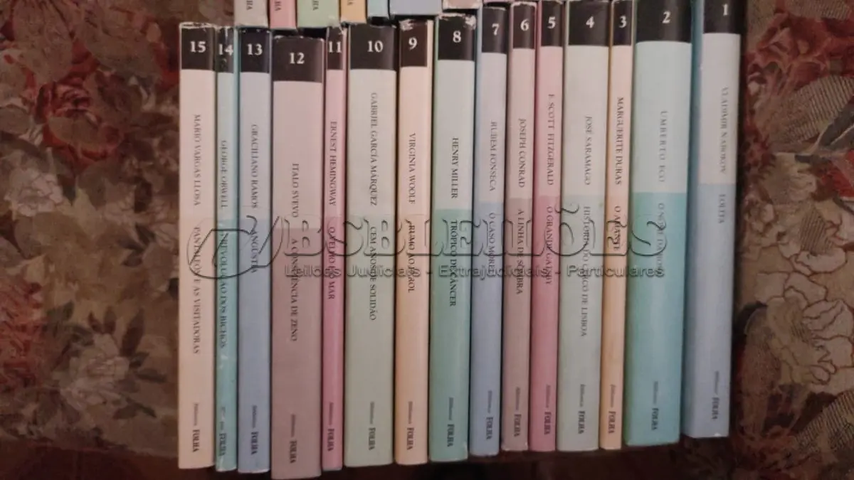 LOTE 470 - 01 COLEÇÃO COMPLETA BIBLIOTECA FOLHA - CLÁSSICOS DO SÉCULO XX. (NO ESTADO) ATENÇÃO! FAZER A VISITAÇÃO ANTES DE ARREMATAR, NÃO SABEMOS SE FUNCIONA, LEILÃO NÃO TEM GARANTIA E NEM DEVOLUÇÃO, SUJEITO A POSSÍVEIS AVARIAS VISÍVEIS/OCULTAS E/OU AUSÊNCIA DE COMPONENTES.