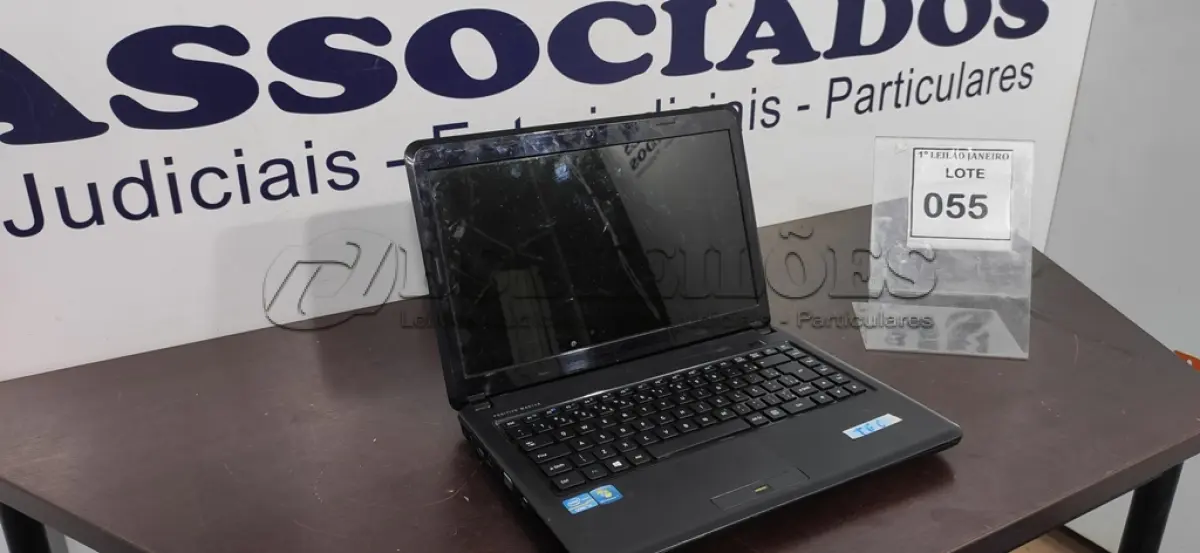 LOTE 055 - 01 NOTEBOOK SEM CARREGADOR MARCA POSITIVO.  (NO ESTADO) ATENÇÃO! FAZER A VISITAÇÃO ANTES DE ARREMATAR, NÃO SABEMOS SE FUNCIONA. LEILÃO NÃO TEM GARANTIA E NEM DEVOLUÇÃO, SUJEITO A POSSÍVEIS AVARIAS VISÍVEIS/OCULTAS E/OU AUSÊNCIA DE COMPONENTES.