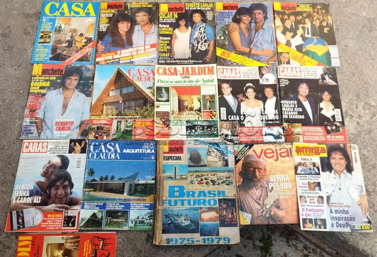 LOTE 488 - 01 LOTE COM 105 REVISTAS ANTIGAS. (NO ESTADO) ATENÇÃO! FAZER A VISITAÇÃO ANTES DE ARREMATAR, NÃO SABEMOS SE FUNCIONA, LEILÃO NÃO TEM GARANTIA E NEM DEVOLUÇÃO, SUJEITO A POSSÍVEIS AVARIAS VISÍVEIS/OCULTAS E/OU AUSÊNCIA DE COMPONENTES.