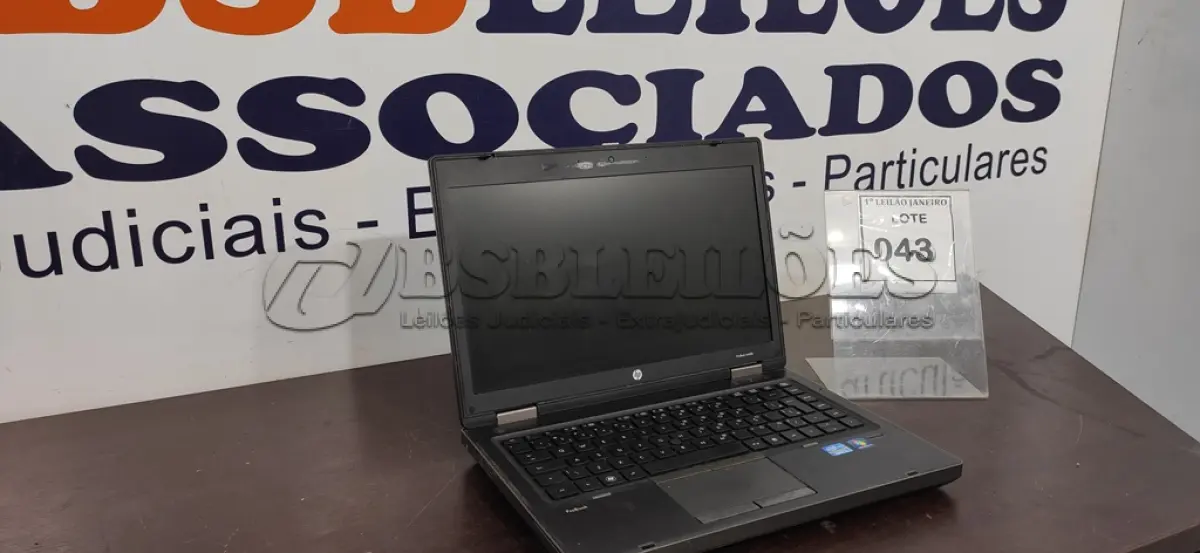 LOTE 043 - 01 NOTEBOOK SEM CARREGADOR MARCA HP.  (NO ESTADO) ATENÇÃO! FAZER A VISITAÇÃO ANTES DE ARREMATAR, NÃO SABEMOS SE FUNCIONA. LEILÃO NÃO TEM GARANTIA E NEM DEVOLUÇÃO, SUJEITO A POSSÍVEIS AVARIAS VISÍVEIS/OCULTAS E/OU AUSÊNCIA DE COMPONENTES.