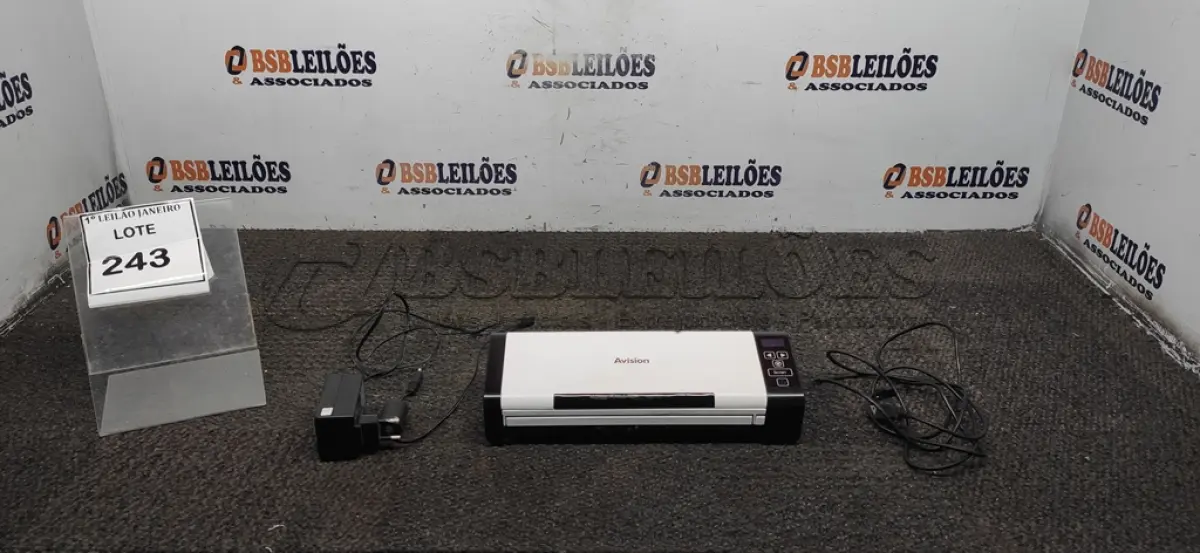 LOTE 243 - 01 SCANNER SEM FONTE MARCA AVISION.  (NO ESTADO) ATENÇÃO! FAZER A VISITAÇÃO ANTES DE ARREMATAR, NÃO SABEMOS SE FUNCIONA. LEILÃO NÃO TEM GARANTIA E NEM DEVOLUÇÃO, SUJEITO A POSSÍVEIS AVARIAS VISÍVEIS/OCULTAS E/OU AUSÊNCIA DE COMPONENTES.