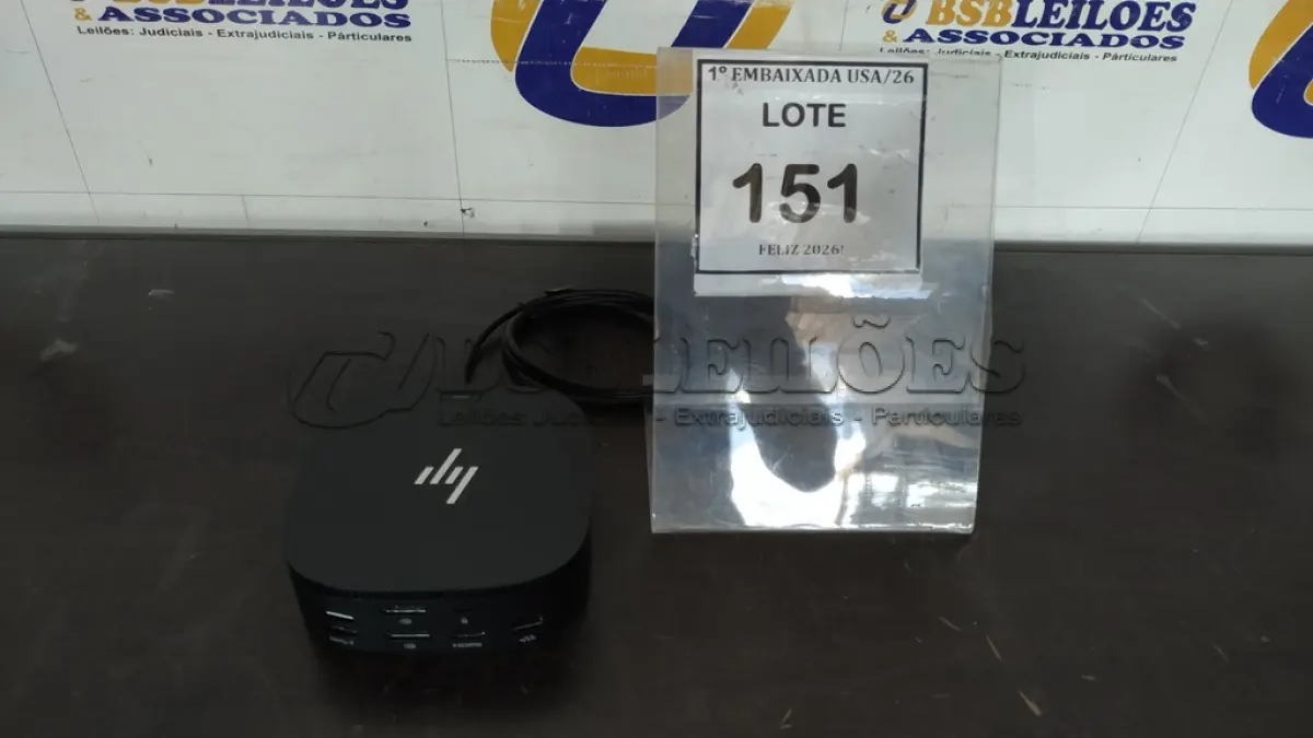 LOTE 151 - 01 DOCKING STATION HP HSN-IX02. (NO ESTADO EM QUE SE ENCONTRA. SUJEITO A AVARIAS OCULTAS/VISÍVEIS.)