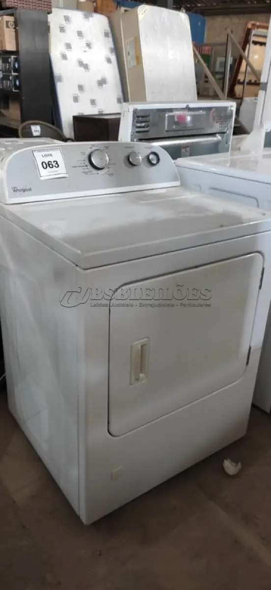 LOTE 063 - 01 SECADORA WHIRLPOOL 110 VOLTS M52931482. (NO ESTADO EM QUE SE ENCONTRA. SUJEITO A AVARIAS OCULTAS/VISÍVEIS.) AV9319P