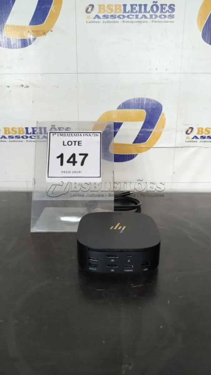 LOTE 147 - 01 DOCKING STATION HP HSN-IX02. (NO ESTADO EM QUE SE ENCONTRA. SUJEITO A AVARIAS OCULTAS/VISÍVEIS.)