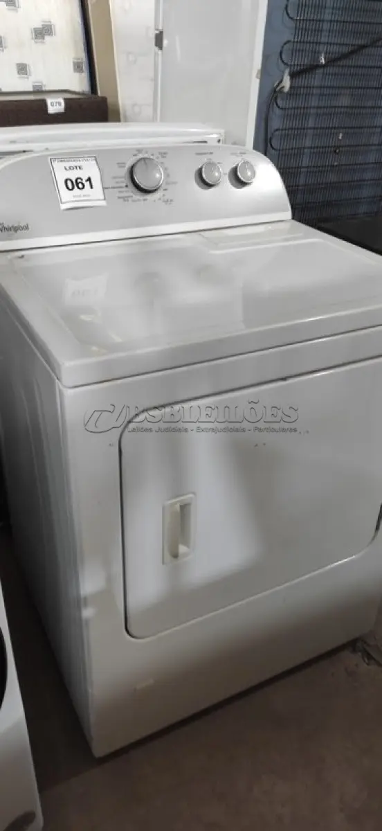 LOTE 061 - 01 SECADORA WHIRLPOOL 110 VOLTS M52629605. (NO ESTADO EM QUE SE ENCONTRA. SUJEITO A AVARIAS OCULTAS/VISÍVEIS.) BF8609X