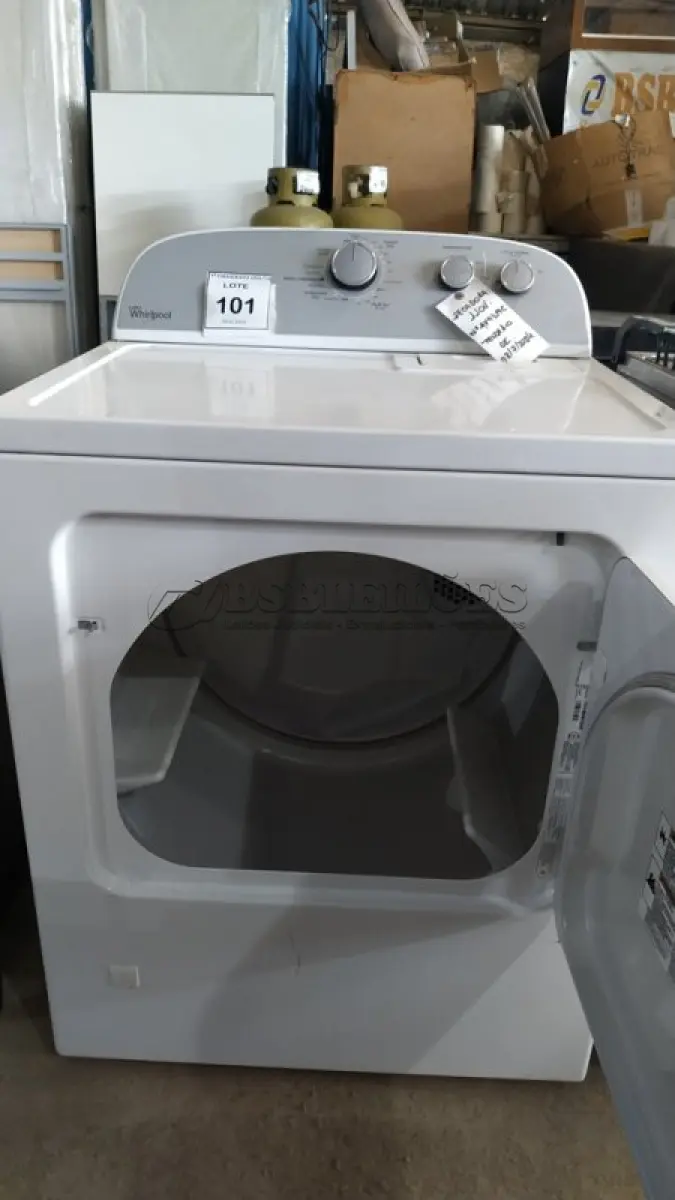 LOTE 101 - 01 SECADORA WHIRLPOOL 110VOLTS. M51413943. (NO ESTADO EM QUE SE ENCONTRA. SUJEITO A AVARIAS OCULTAS/VISÍVEIS.) AV9319C