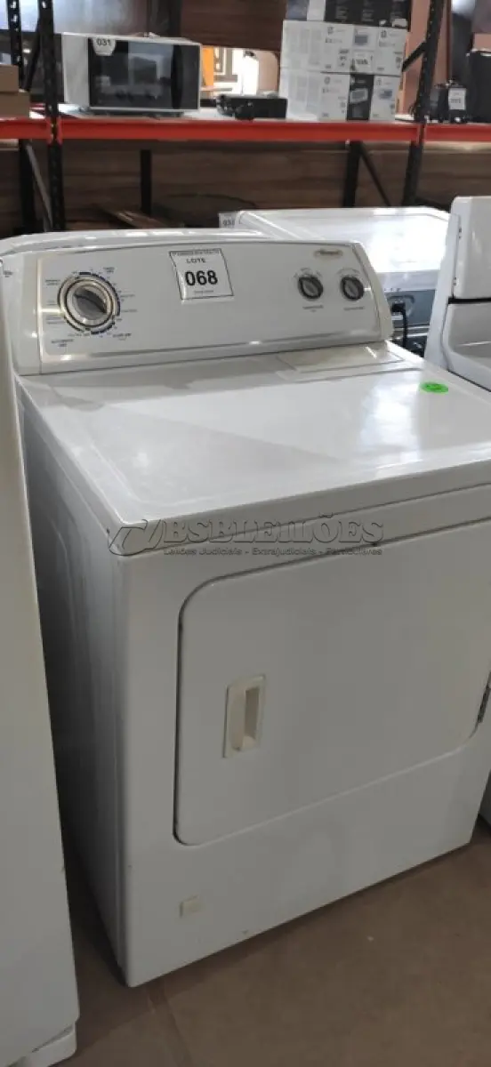 LOTE 068 - 01 SECADORA WHIRLPOOL 110 VOLTS M32410555. (NO ESTADO EM QUE SE ENCONTRA. SUJEITO A AVARIAS OCULTAS/VISÍVEIS.) AV9319F