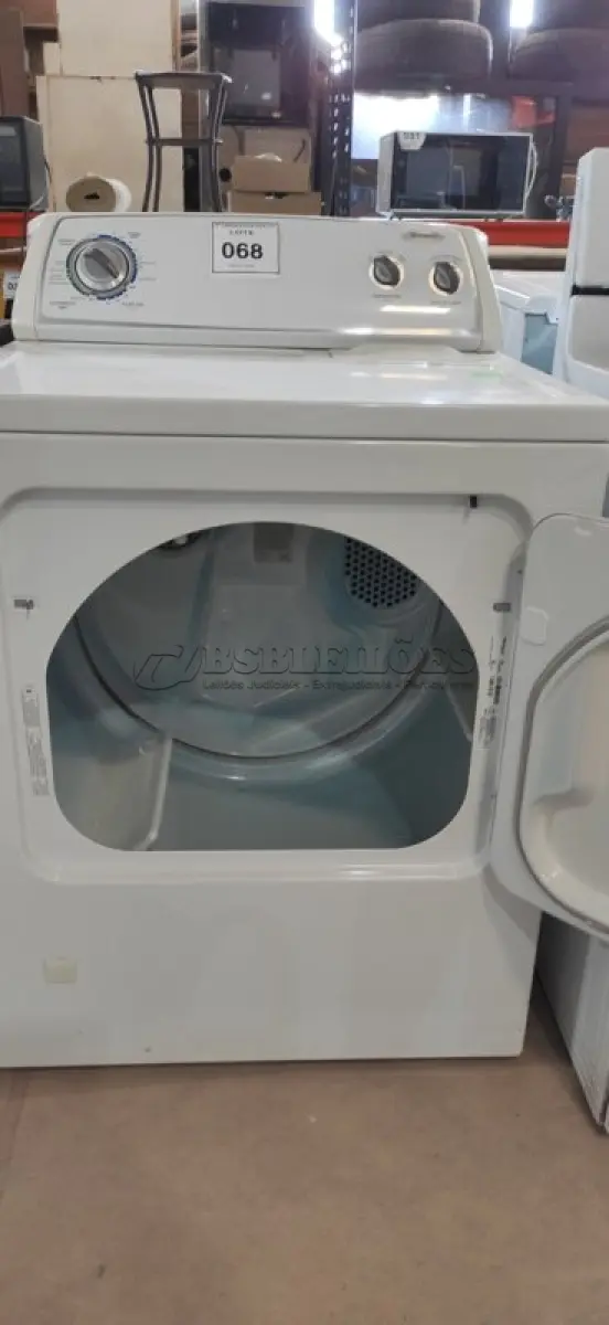 LOTE 068 - 01 SECADORA WHIRLPOOL 110 VOLTS M32410555. (NO ESTADO EM QUE SE ENCONTRA. SUJEITO A AVARIAS OCULTAS/VISÍVEIS.) AV9319F