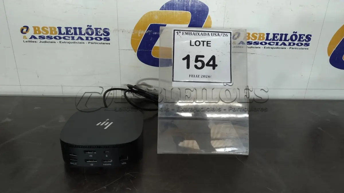 LOTE 154 - 01 DOCKING STATION HP HSN-IX02. (NO ESTADO EM QUE SE ENCONTRA. SUJEITO A AVARIAS OCULTAS/VISÍVEIS.)