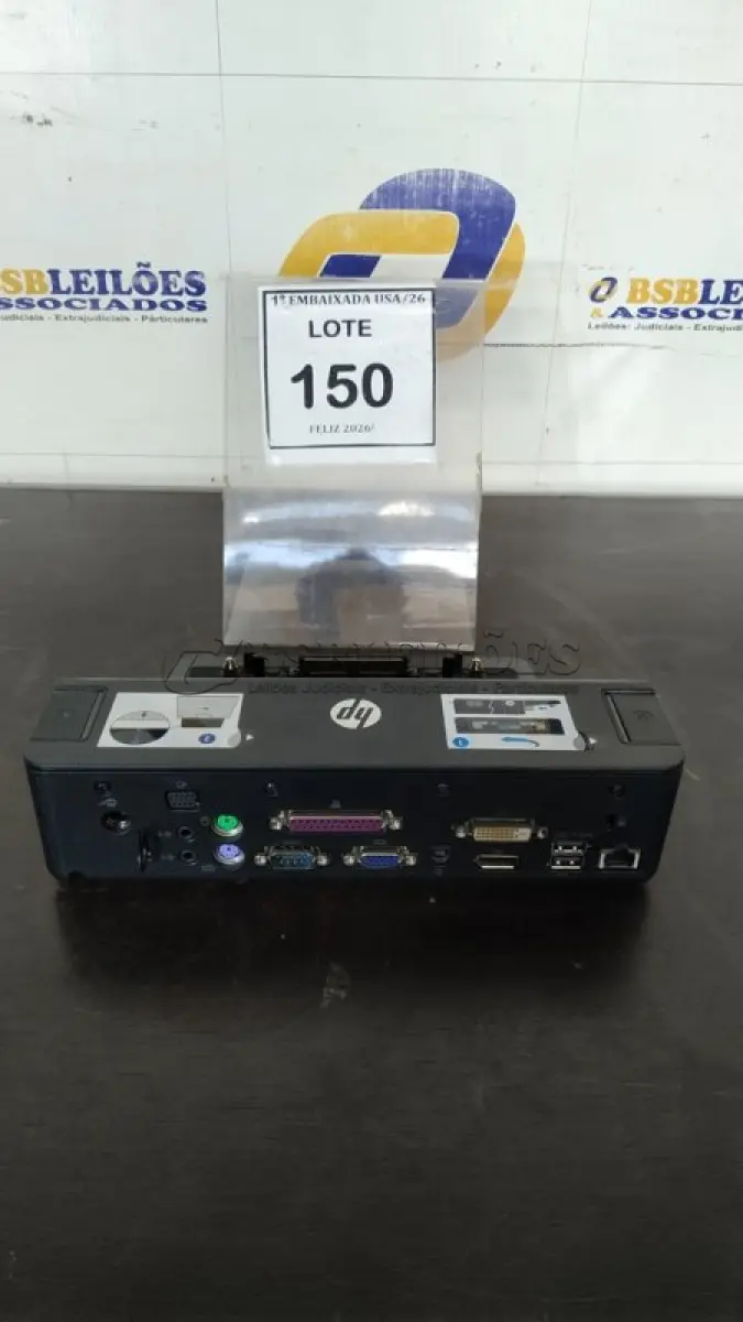 LOTE 150 - 01 DOCKING STATION HP. (NO ESTADO EM QUE SE ENCONTRA. SUJEITO A AVARIAS OCULTAS/VISÍVEIS.) CNU343X6KN