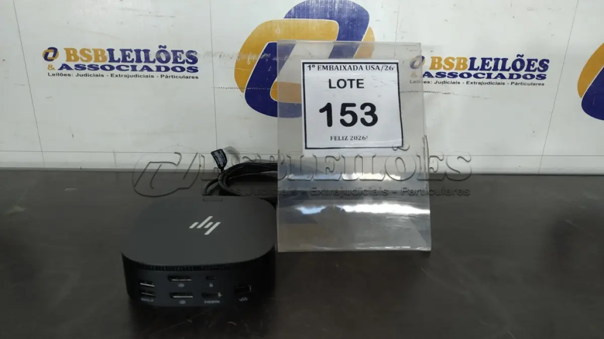 LOTE 153 - 01 DOCKING STATION HP HSN-IX02. (NO ESTADO EM QUE SE ENCONTRA. SUJEITO A AVARIAS OCULTAS/VISÍVEIS.)