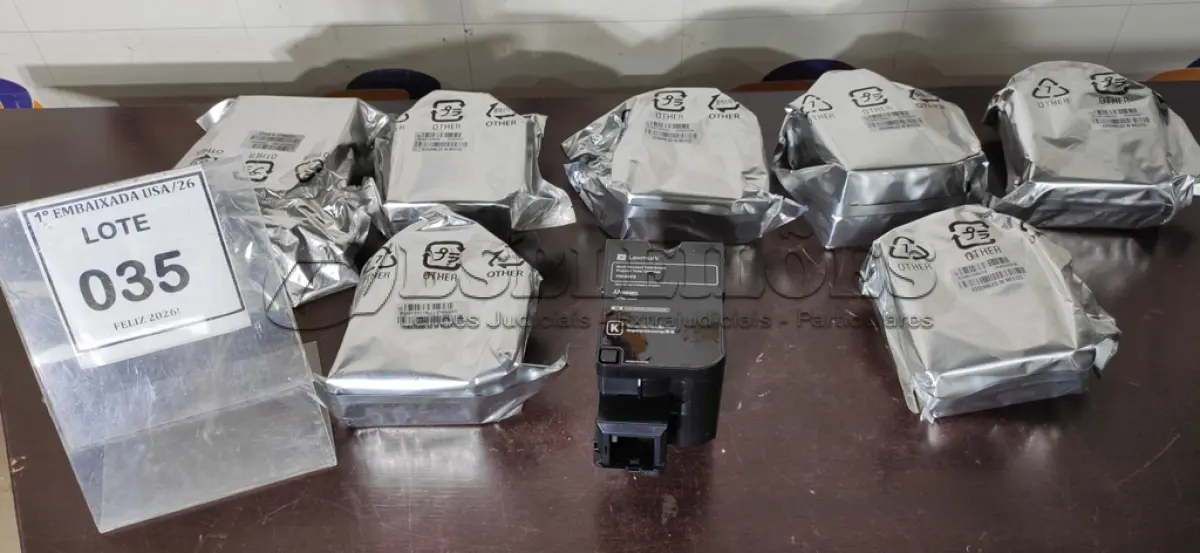 LOTE 035 - 02 CAIXAS COM TONER LEXMARK CS720. (NO ESTADO EM QUE SE ENCONTRA. SUJEITO A AVARIAS OCULTAS/VISÍVEIS.) N/A