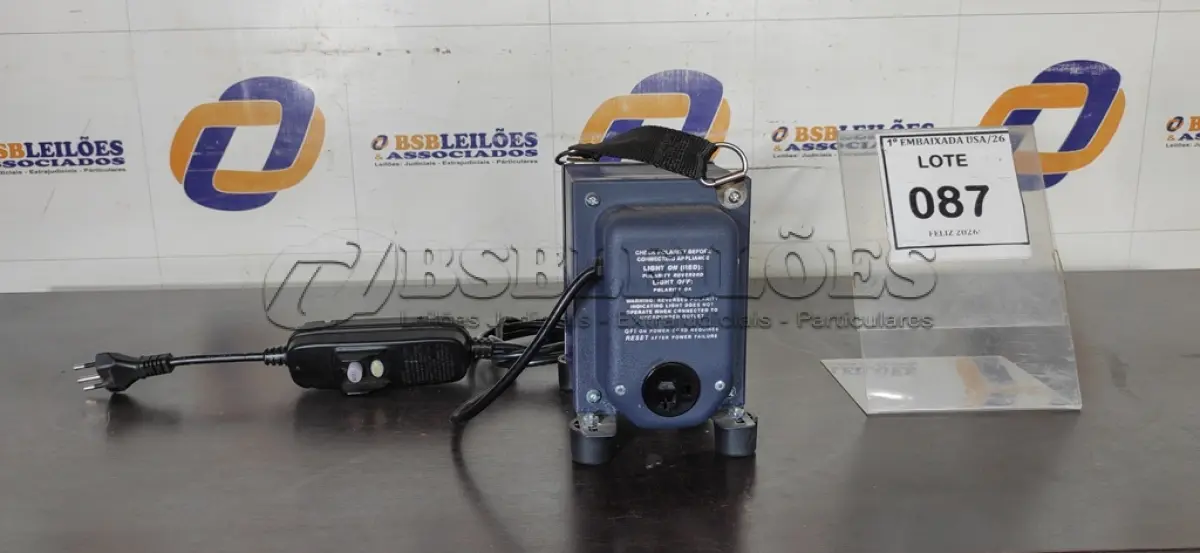 LOTE 087 - 01 TRANSFORMADOR 2.000 W. (NO ESTADO EM QUE SE ENCONTRA. SUJEITO A AVARIAS OCULTAS/VISÍVEIS.) BJ7532U