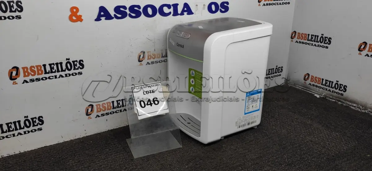LOTE 046 - 01 PURIFICADOR DE ÁGUA. (NO ESTADO) ATENÇÃO! FAZER A VISITAÇÃO ANTES DE ARREMATAR, NÃO SABEMOS SE FUNCIONA. LEILÃO NÃO TEM GARANTIA E NEM DEVOLUÇÃO, SUJEITO A POSSÍVEIS AVARIAS VISÍVEIS/OCULTAS E/OU AUSÊNCIA DE COMPONENTES.