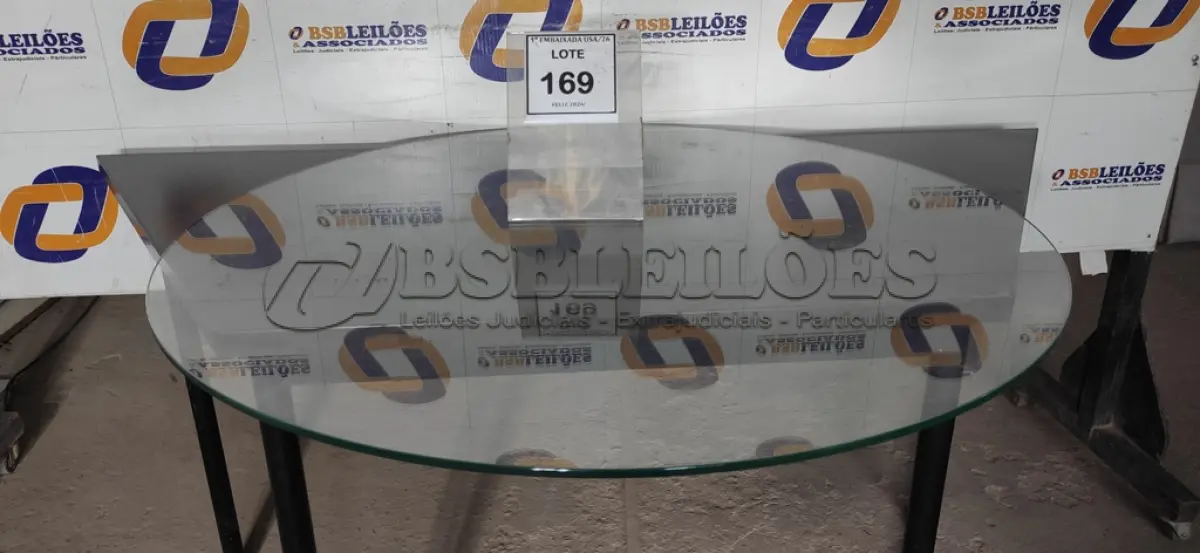 LOTE 169 - 01 VIDRO REDONDO. (NO ESTADO EM QUE SE ENCONTRA. SUJEITO A AVARIAS OCULTAS/VISÍVEIS.)