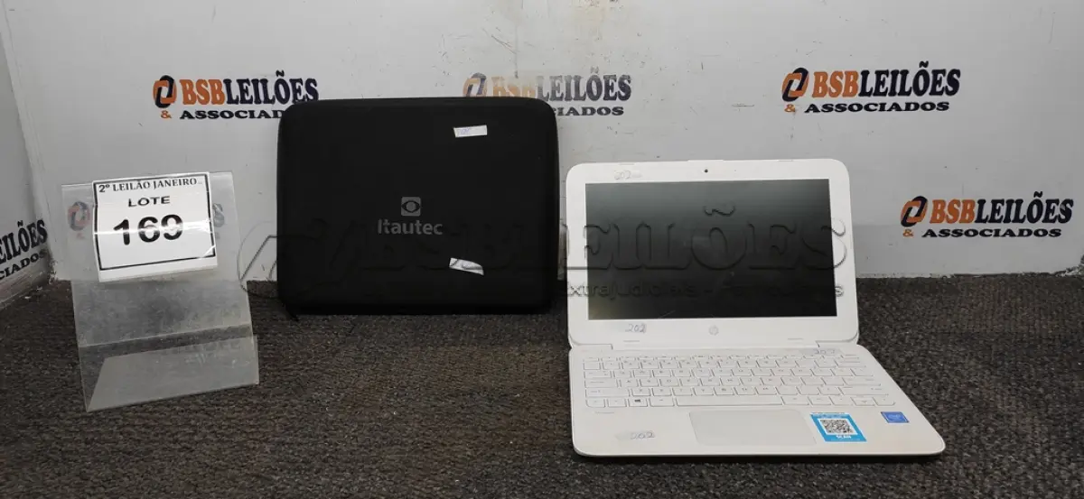 LOTE 169 - 01 NOTEBOOK MARCA HP COM PASTA. (NO ESTADO) ATENÇÃO! FAZER A VISITAÇÃO ANTES DE ARREMATAR, NÃO SABEMOS SE FUNCIONA. LEILÃO NÃO TEM GARANTIA E NEM DEVOLUÇÃO, SUJEITO A POSSÍVEIS AVARIAS VISÍVEIS/OCULTAS E/OU AUSÊNCIA DE COMPONENTES.