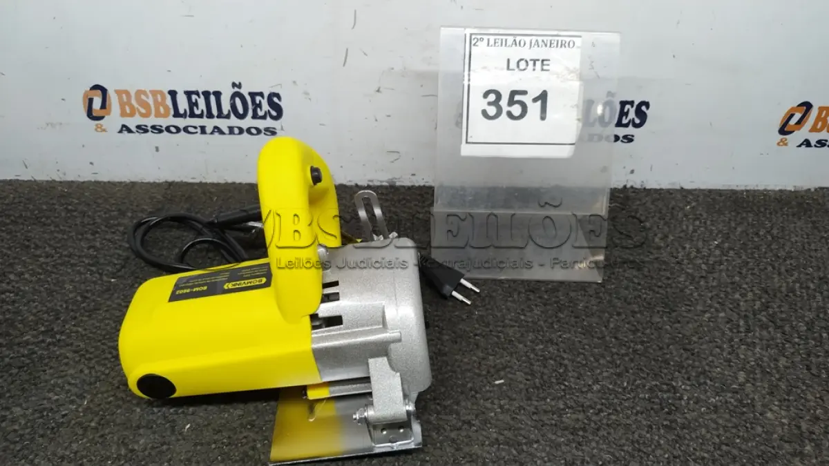 LOTE 351 - 01 SERRA MÁRMORE 900W 220V (PRODUTO NOVO). (NO ESTADO) ATENÇÃO! FAZER A VISITAÇÃO ANTES DE ARREMATAR, NÃO SABEMOS SE FUNCIONA. LEILÃO NÃO TEM GARANTIA E NEM DEVOLUÇÃO, SUJEITO A POSSÍVEIS AVARIAS VISÍVEIS/OCULTAS E/OU AUSÊNCIA DE COMPONENTES.