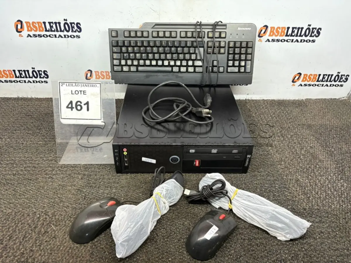 LOTE 461 - 01 CPU INFORWAY 4GB HD 500, 01 MOUSE, 01 TECLADO , 01BASE DE CPU, 01 CABO DE FORÇA. (NO ESTADO) ATENÇÃO! FAZER A VISITAÇÃO ANTES DE ARREMATAR, NÃO SABEMOS SE FUNCIONA. LEILÃO NÃO TEM GARANTIA E NEM DEVOLUÇÃO, SUJEITO A POSSÍVEIS AVARIAS VISÍVEIS/OCULTAS E/OU AUSÊNCIA DE COMPONENTES.