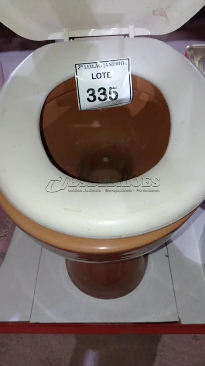 LOTE 335 - 02 VASOS SANITÁRIOS, 01 BIDÊ 01 SABONETEIRA DE EMBUTIR E 01 COLUNA DE PIA. (NO ESTADO) ATENÇÃO! FAZER A VISITAÇÃO ANTES DE ARREMATAR, NÃO SABEMOS SE FUNCIONA, LEILÃO NÃO TEM GARANTIA E NEM DEVOLUÇÃO, SUJEITO A POSSÍVEIS AVARIAS VISÍVEIS/OCULTAS E/OU AUSÊNCIA DE COMPONENTES.