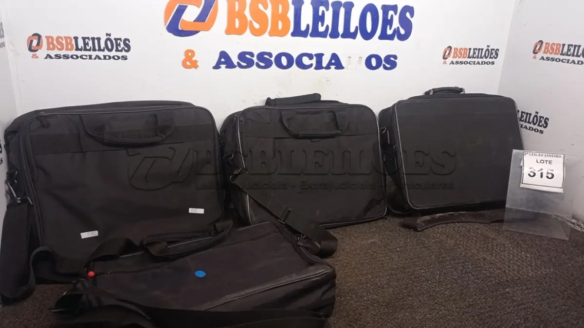 LOTE 315 - 04 PASTAS PARA NOTEBOOK. (NO ESTADO) ATENÇÃO! FAZER A VISITAÇÃO ANTES DE ARREMATAR, NÃO SABEMOS SE FUNCIONA. LEILÃO NÃO TEM GARANTIA E NEM DEVOLUÇÃO, SUJEITO A POSSÍVEIS AVARIAS VISÍVEIS/OCULTAS E/OU AUSÊNCIA DE COMPONENTES.