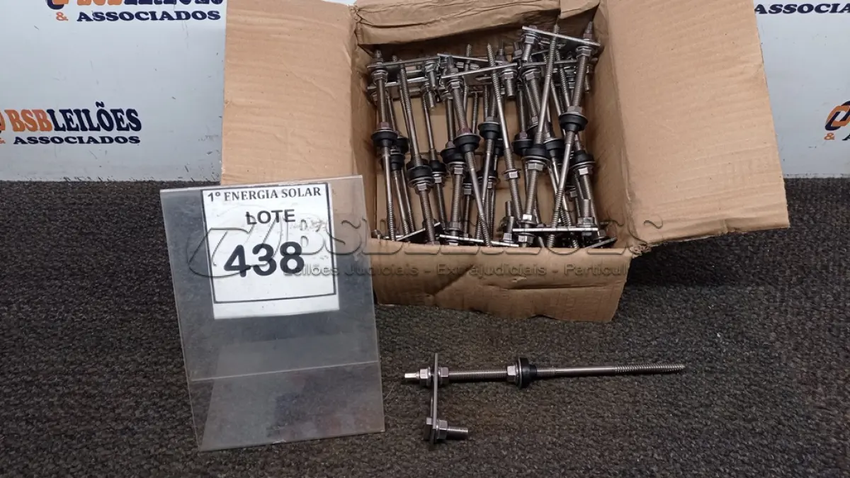 LOTE 438 - 01 CAIXA COM PARAFUSOS DE FIXAÇÃO METÁLICO M10 X 250MM AÇO INOX.  (NO ESTADO) ATENÇÃO! FAZER A VISITAÇÃO ANTES DE ARREMATAR, NÃO SABEMOS SE FUNCIONA, LEILÃO NÃO TEM GARANTIA E NEM DEVOLUÇÃO, SUJEITO A POSSÍVEIS AVARIAS VISÍVEIS/OCULTAS E/OU 