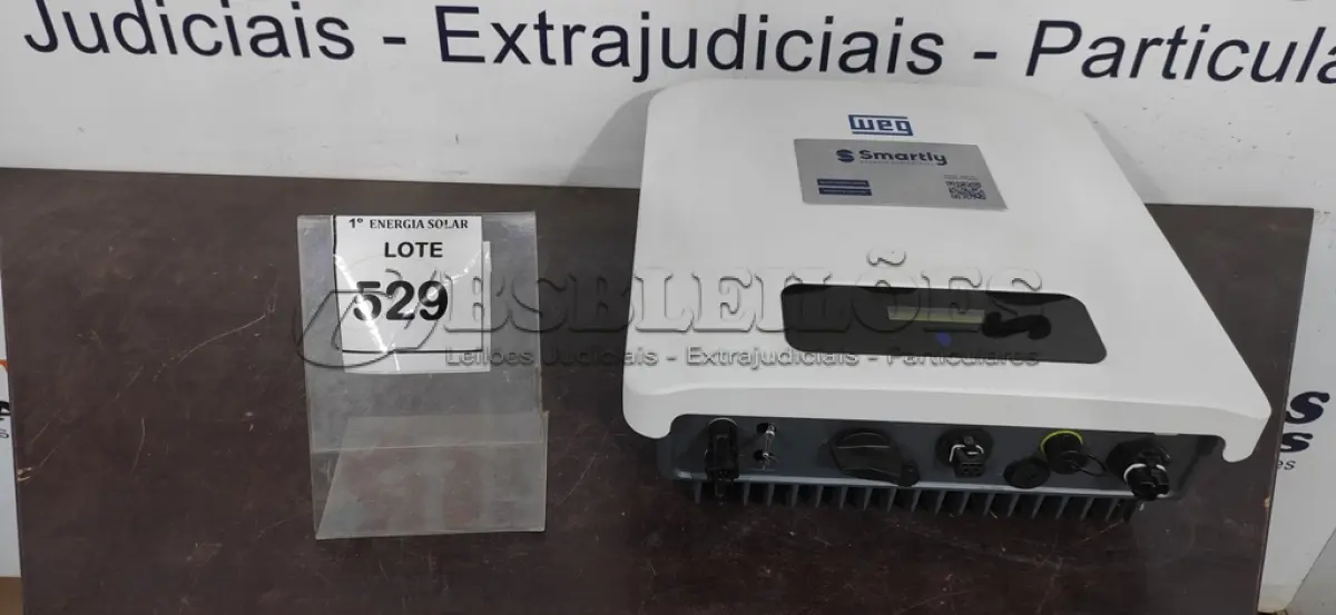 LOTE 529 - 01 INVERSOR SOLAR WEG SIW200G M080 WO. (NO ESTADO) ATENÇÃO! FAZER A VISITAÇÃO ANTES DE ARREMATAR, NÃO SABEMOS SE FUNCIONA, LEILÃO NÃO TEM GARANTIA E NEM DEVOLUÇÃO, SUJEITO A POSSÍVEIS AVARIAS VISÍVEIS/OCULTAS