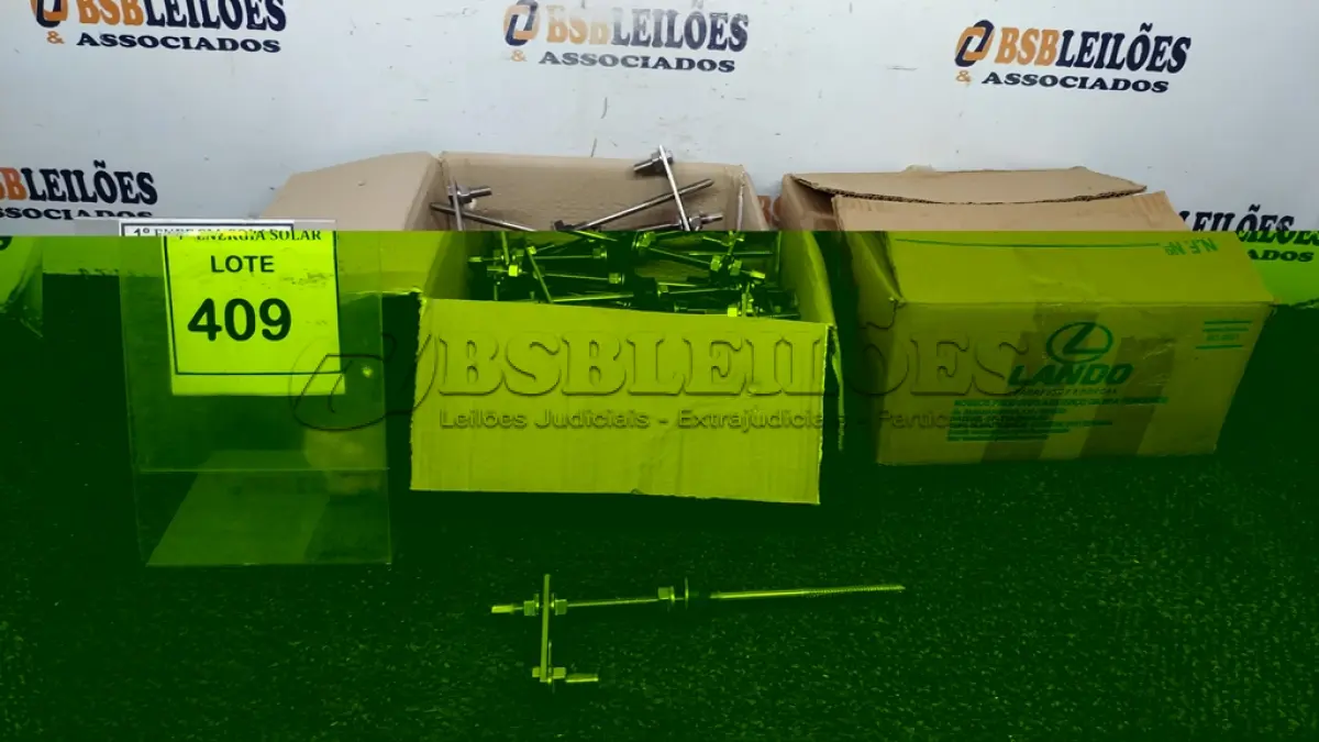 LOTE 409 - 02 CAIXAS COM PARAFUSOS DE FIXAÇÃO METÁLICO M10 X 250MM AÇO INOX.  (NO ESTADO) ATENÇÃO! FAZER A VISITAÇÃO ANTES DE ARREMATAR, NÃO SABEMOS SE FUNCIONA, LEILÃO NÃO TEM GARANTIA E NEM DEVOLUÇÃO, SUJEITO A POSSÍVEIS AVARIAS VISÍVEIS/OCULTAS E/OU 
