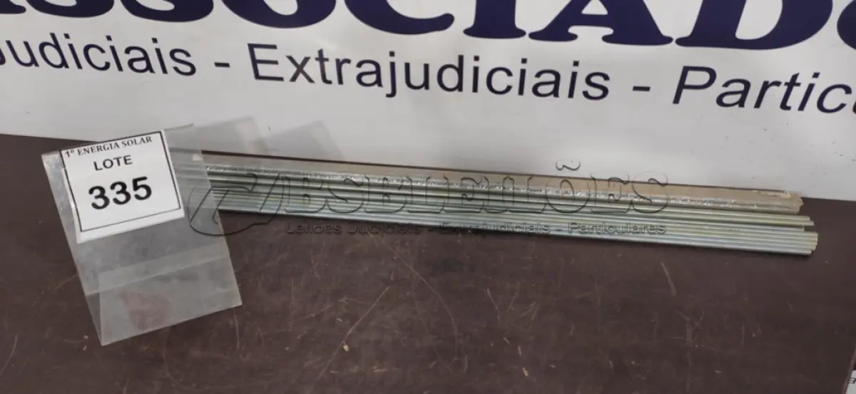 LOTE 335 - 01 LOTE COM BARRAS ROSCADAS. (NO ESTADO) ATENÇÃO! FAZER A VISITAÇÃO ANTES DE ARREMATAR, NÃO SABEMOS SE FUNCIONA, LEILÃO NÃO TEM GARANTIA E NEM DEVOLUÇÃO, SUJEITO A POSSÍVEIS AVARIAS VISÍVEIS/OCULTAS E/OU AUSÊNCIA DE COMPONENTES.