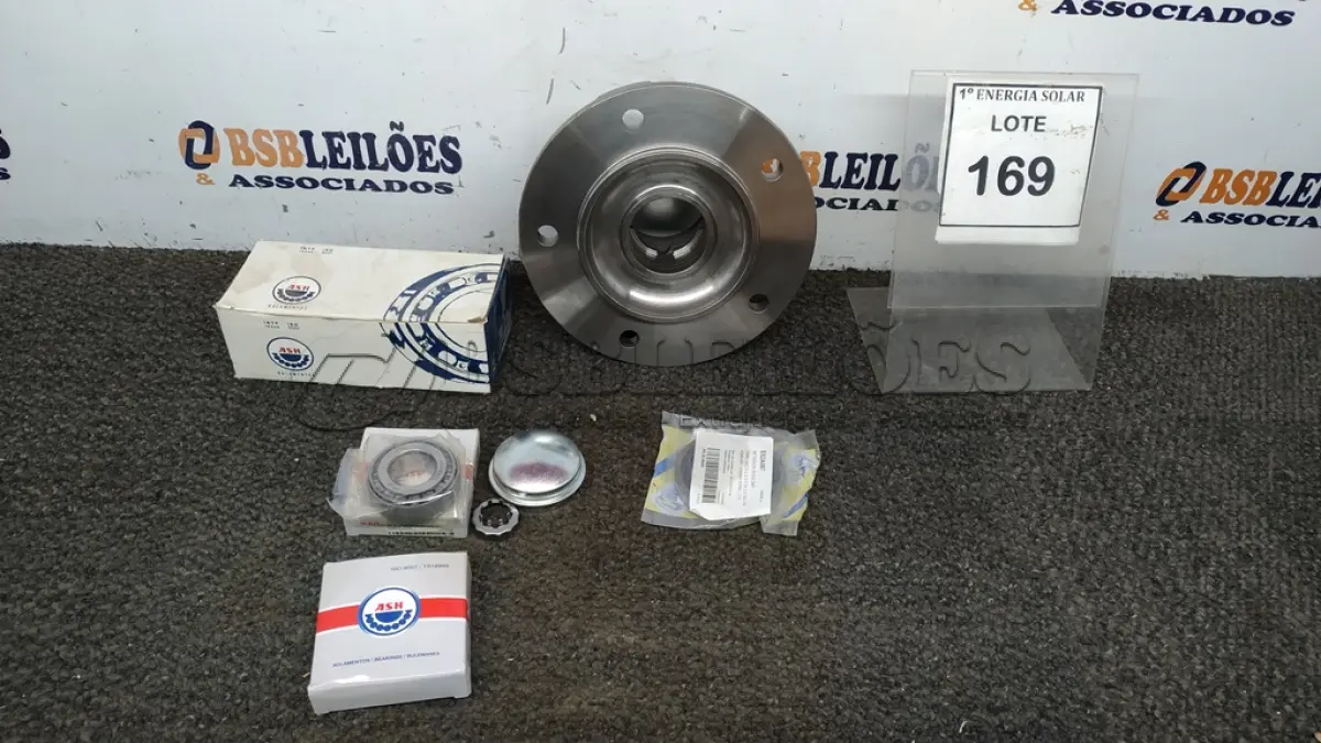 LOTE 169 - 01 REPARO DE RODA DIANTEIRA K2500 2.5 16VE 01 CUBO DE RODA KIA BONGO16V COM ABS. (NO ESTADO) ATENÇÃO! FAZER A VISITAÇÃO ANTES DE ARREMATAR, NÃO SABEMOS SE FUNCIONA, LEILÃO NÃO TEM GARANTIA E NEM DEVOLUÇÃO, SUJEITO A POSSÍVEIS AVARIAS VISÍVEIS/OCULTAS E/OU AUSÊNCIA DE COMPONENTES.
