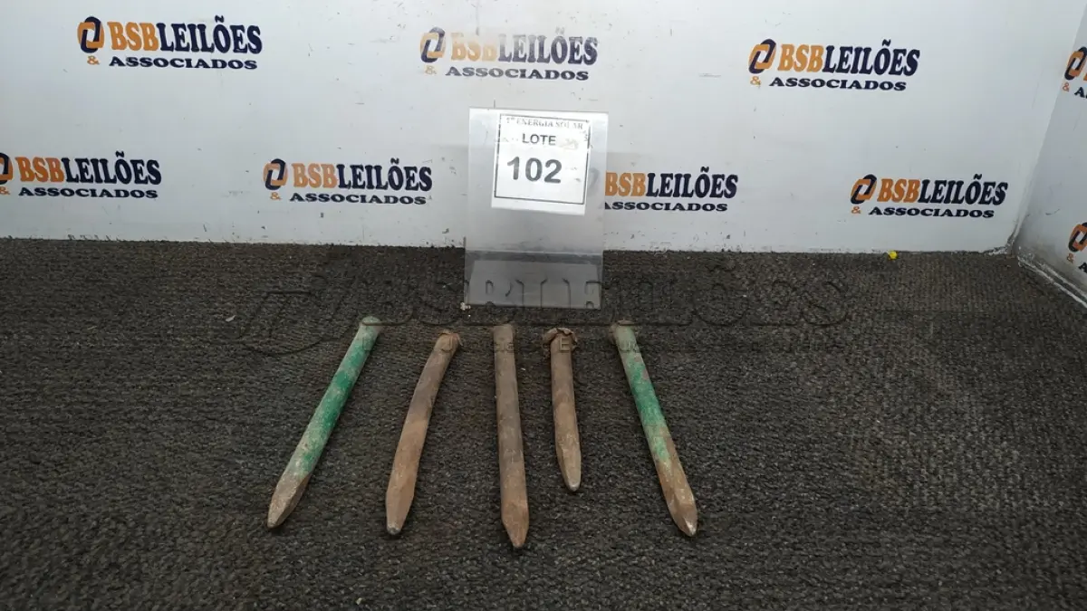 LOTE 102 - 05 PONTEIROS. (NO ESTADO) ATENÇÃO! FAZER A VISITAÇÃO ANTES DE ARREMATAR, NÃO SABEMOS SE FUNCIONA, LEILÃO NÃO TEM GARANTIA E NEM DEVOLUÇÃO, SUJEITO A POSSÍVEIS AVARIAS VISÍVEIS/OCULTAS E/OU AUSÊNCIA DE COMPONENTES.
