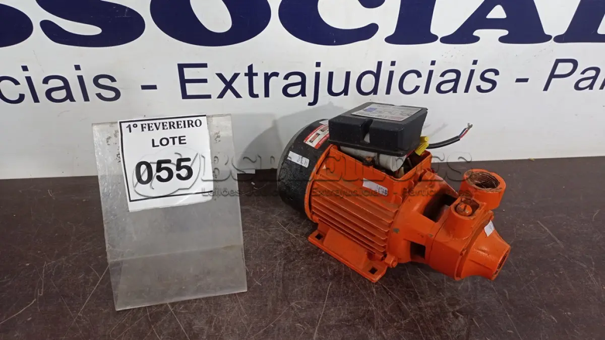 LOTE 055 - 01 BOMBA D’AGUA PERIFÉRICA DE HP MARCA INTECH. (NO ESTADO) ATENÇÃO! FAZER A VISITAÇÃO ANTES DE ARREMATAR, NÃO SABEMOS SE FUNCIONA, LEILÃO NÃO TEM GARANTIA E NEM DEVOLUÇÃO, SUJEITO A POSSÍVEIS AVARIAS VISÍVEIS/OCULTAS E/OU AUSÊNCIA DE COMPONENTES.