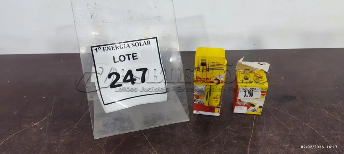 LOTE 247 - 03 SERRAS COPO DE 19MM. (NO ESTADO) ATENÇÃO! FAZER A VISITAÇÃO ANTES DE ARREMATAR, NÃO SABEMOS SE FUNCIONA, LEILÃO NÃO TEM GARANTIA E NEM DEVOLUÇÃO, SUJEITO A POSSÍVEIS AVARIAS VISÍVEIS/OCULTAS E/OU AUSÊNCIA DE COMPONENTES.