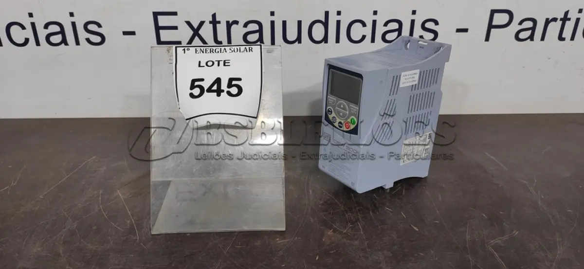 LOTE 545 - 01 INVERSOR DE FREQUÊNCIA CFW500. (NO ESTADO) ATENÇÃO! FAZER A VISITAÇÃO ANTES DE ARREMATAR, NÃO SABEMOS SE FUNCIONA, LEILÃO NÃO TEM GARANTIA E NEM DEVOLUÇÃO, SUJEITO A POSSÍVEIS AVARIAS VISÍVEIS/OCULTAS