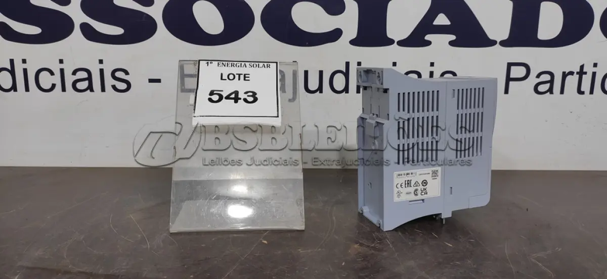 LOTE 543 - 01 INVERSOR DE FREQUÊNCIA CFW500. (NO ESTADO) ATENÇÃO! FAZER A VISITAÇÃO ANTES DE ARREMATAR, NÃO SABEMOS SE FUNCIONA, LEILÃO NÃO TEM GARANTIA E NEM DEVOLUÇÃO, SUJEITO A POSSÍVEIS AVARIAS VISÍVEIS/OCULTAS