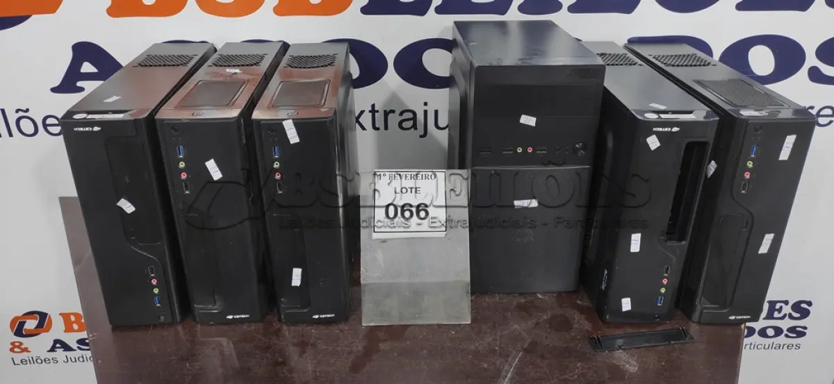 LOTE 066 - 06 GABINETES VAZIOS. (NO ESTADO) ATENÇÃO! FAZER A VISITAÇÃO ANTES DE ARREMATAR, NÃO SABEMOS SE FUNCIONA, LEILÃO NÃO TEM GARANTIA E NEM DEVOLUÇÃO, SUJEITO A POSSÍVEIS AVARIAS VISÍVEIS/OCULTAS E/OU AUSÊNCIA DE COMPONENTES.
