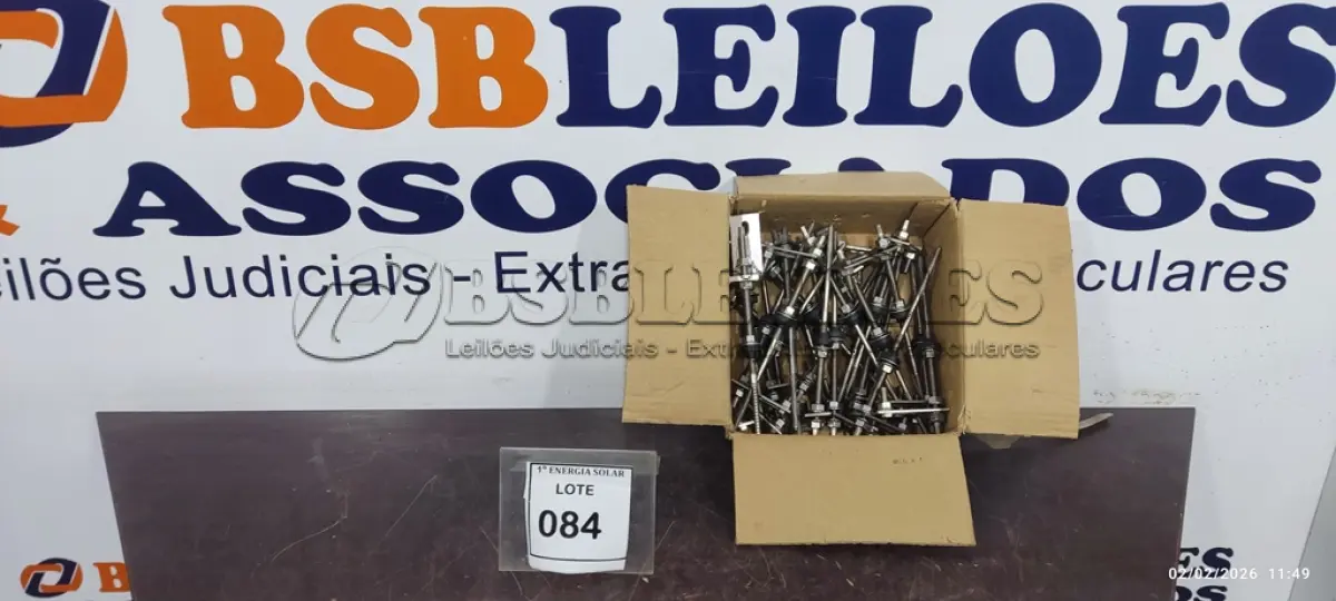 LOTE 084 - 01 CAIXA COM PARAFUSOS DE FIXAÇÃO METÁLICO M10 X 250MM AÇO INOX.  (NO ESTADO) ATENÇÃO! FAZER A VISITAÇÃO ANTES DE ARREMATAR, NÃO SABEMOS SE FUNCIONA, LEILÃO NÃO TEM GARANTIA E NEM DEVOLUÇÃO, SUJEITO A POSSÍVEIS AVARIAS VISÍVEIS/OCULTAS E/OU AUSÊNCIA DE COMPONENTES.