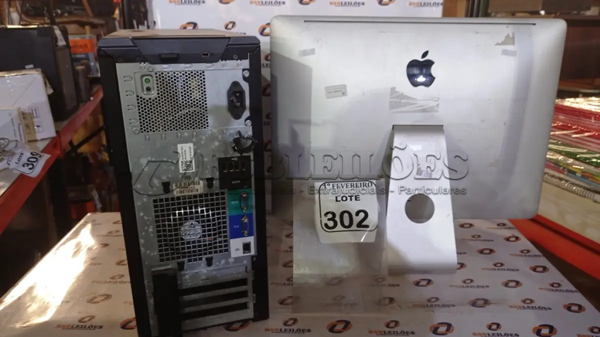 LOTE 302 - 01 SERVIDOR TORRE MARCA DELL, 01 BIBLIOTECA DE FITAS MODELO SCALAR I40 MARCA QUANTUM E 01 IMAC PARA RETIRADA DE PEÇAS. (NO ESTADO) ATENÇÃO! FAZER A VISITAÇÃO ANTES DE ARREMATAR, NÃO SABEMOS SE FUNCIONA, LEILÃO NÃO TEM GARANTIA E NEM DEVOLUÇÃO, SUJEITO A POSSÍVEIS AVARIAS VISÍVEIS/OCULTAS E/OU AUSÊNCIA DE COMPONENTES.