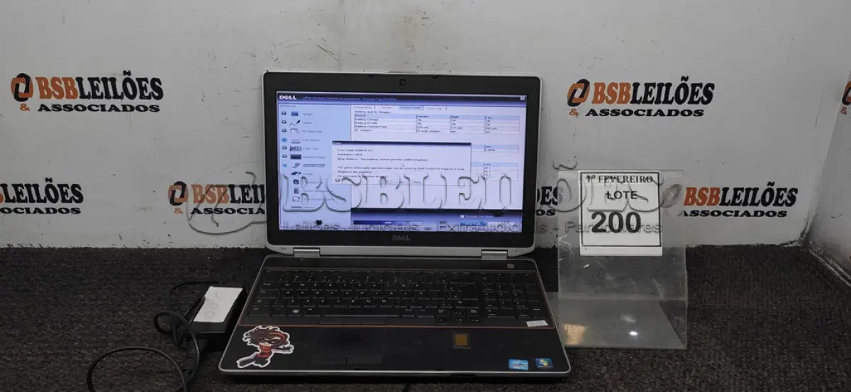 LOTE 200 - 01 NOTEBOOK MARCA DELL COM FONTE. (NO ESTADO) ATENÇÃO! FAZER A VISITAÇÃO ANTES DE ARREMATAR, NÃO SABEMOS SE FUNCIONA, LEILÃO NÃO TEM GARANTIA E NEM DEVOLUÇÃO, SUJEITO A POSSÍVEIS AVARIAS VISÍVEIS/OCULTAS E/OU AUSÊNCIA DE COMPONENTES.