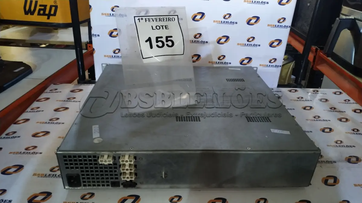 LOTE 155 - 01 NOBREAK PARA RACK SERVIDOR. (NO ESTADO) ATENÇÃO! FAZER A VISITAÇÃO ANTES DE ARREMATAR, NÃO SABEMOS SE FUNCIONA, LEILÃO NÃO TEM GARANTIA E NEM DEVOLUÇÃO, SUJEITO A POSSÍVEIS AVARIAS VISÍVEIS/OCULTAS E/OU AUSÊNCIA DE COMPONENTES.