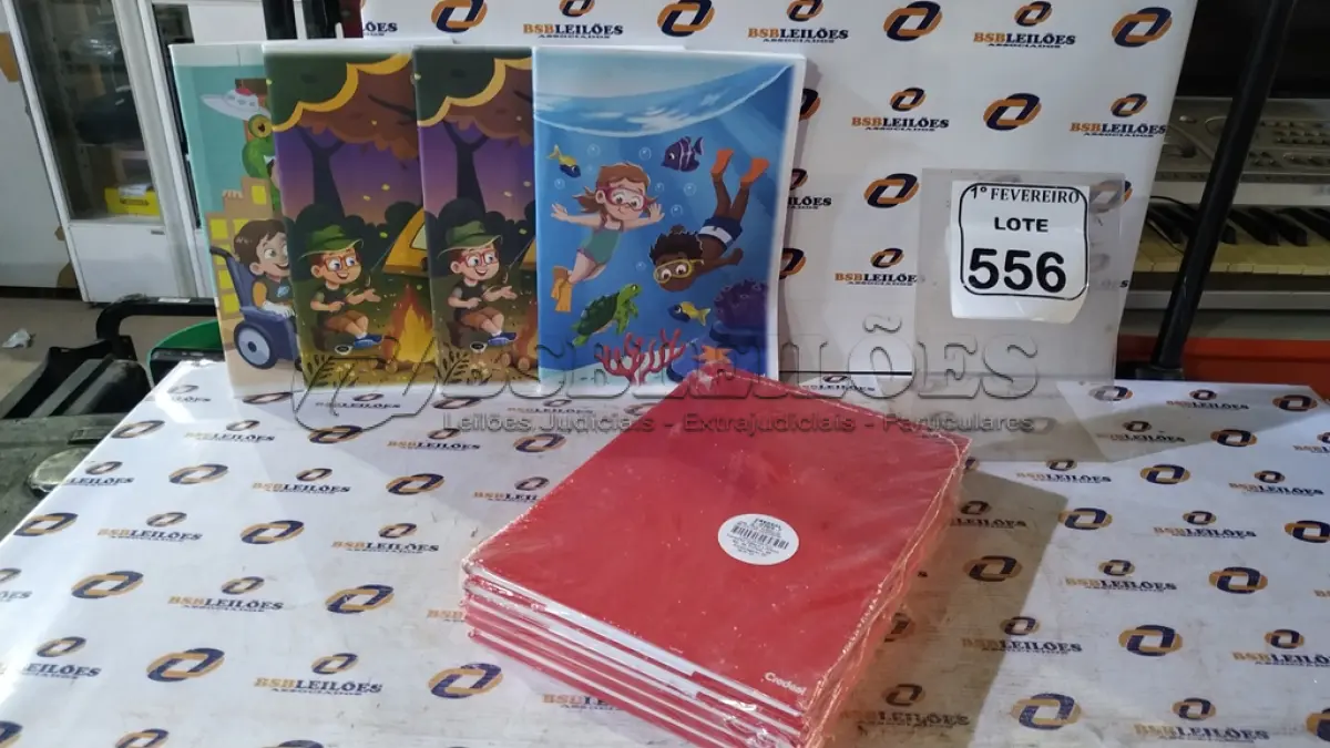 LOTE 556 - 09 CADERNOS ESCOLARES. (NO ESTADO) ATENÇÃO! FAZER A VISITAÇÃO ANTES DE ARREMATAR, NÃO SABEMOS SE FUNCIONA, LEILÃO NÃO TEM GARANTIA E NEM DEVOLUÇÃO, SUJEITO A POSSÍVEIS AVARIAS VISÍVEIS/OCULTAS E/OU AUSÊNCIA DE COMPONENTES.