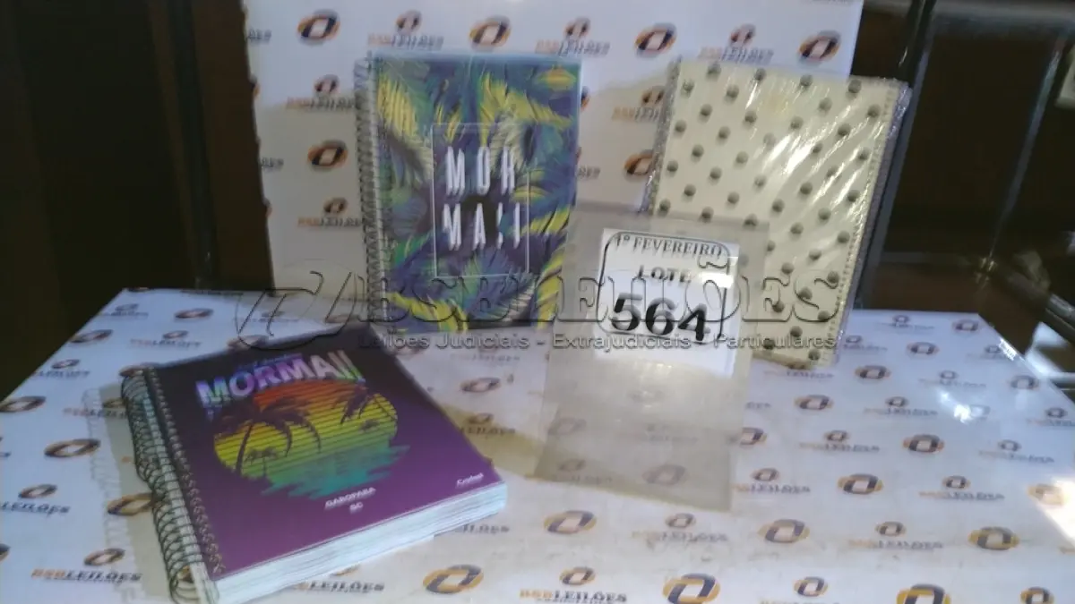 LOTE 564 - 06 CADERNOS ESCOLARES. (NO ESTADO) ATENÇÃO! FAZER A VISITAÇÃO ANTES DE ARREMATAR, NÃO SABEMOS SE FUNCIONA, LEILÃO NÃO TEM GARANTIA E NEM DEVOLUÇÃO, SUJEITO A POSSÍVEIS AVARIAS VISÍVEIS/OCULTAS E/OU AUSÊNCIA DE COMPONENTES.