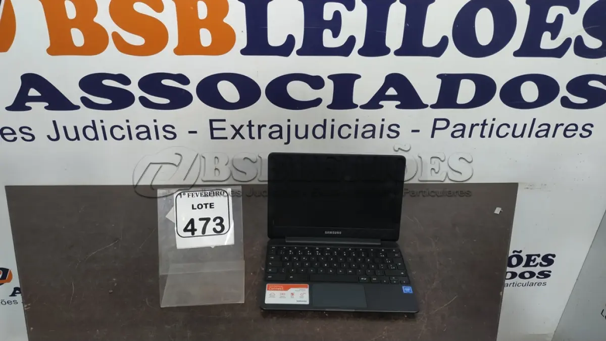 LOTE 473 - 01 NOTEBOOK 16GB MEMÓRIA 2GB LINHA CONNECT MARCA SAMSUNG SEM FONTE. (NO ESTADO) ATENÇÃO! FAZER A VISITAÇÃO ANTES DE ARREMATAR, NÃO SABEMOS SE FUNCIONA, LEILÃO NÃO TEM GARANTIA E NEM DEVOLUÇÃO, SUJEITO A POSSÍVEIS AVARIAS VISÍVEIS/OCULTAS E/OU AUSÊNCIA DE COMPONENTES.