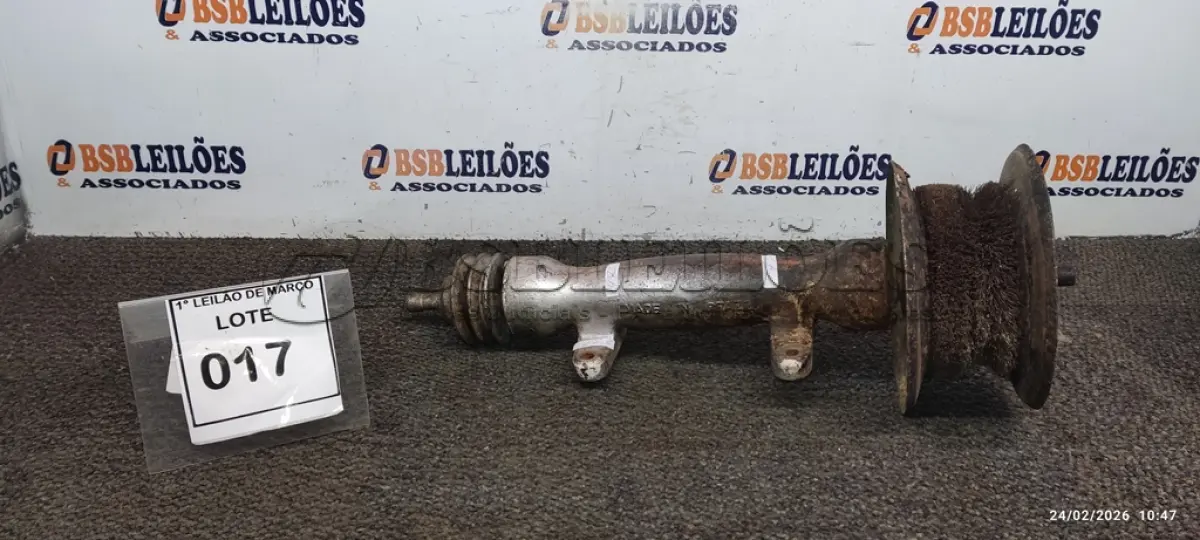 LOTE 017 - 01 EIXO PARA SERRA CIRCULAR. (NO ESTADO) ATENÇÃO! FAZER A VISITAÇÃO ANTES DE ARREMATAR, NÃO SABEMOS SE FUNCIONA, LEILÃO NÃO TEM GARANTIA E NEM DEVOLUÇÃO, SUJEITO A POSSÍVEIS AVARIAS VISÍVEIS/OCULTAS E/OU AUSÊNCIA DE COMPONENTES.