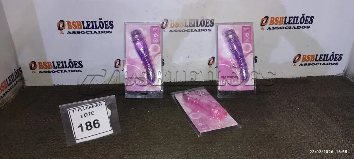 LOTE 186 - 01 LOTE COM ITENS DE SEX SHOP. (NO ESTADO) ATENÇÃO! FAZER A VISITAÇÃO ANTES DE ARREMATAR, NÃO SABEMOS SE FUNCIONA, LEILÃO NÃO TEM GARANTIA E NEM DEVOLUÇÃO, SUJEITO A POSSÍVEIS AVARIAS VISÍVEIS/OCULTAS E/OU AUSÊNCIA DE COMPONENTES.