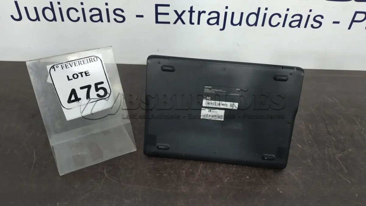 LOTE 475 - 01 NOTEBOOK 16GB MEMÓRIA 2GB LINHA CONNECT MARCA SAMSUNG SEM FONTE. (NO ESTADO) ATENÇÃO! FAZER A VISITAÇÃO ANTES DE ARREMATAR, NÃO SABEMOS SE FUNCIONA, LEILÃO NÃO TEM GARANTIA E NEM DEVOLUÇÃO, SUJEITO A POSSÍVEIS AVARIAS VISÍVEIS/OCULTAS E/OU AUSÊNCIA DE COMPONENTES.